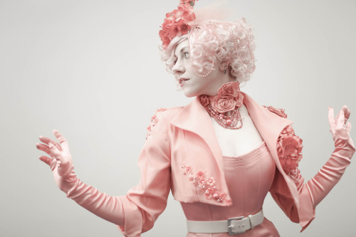 vastderp: jumpingjacktrash: rainbowbarnacle: ceruleancynic: Effie Trinket at Katsucon, all photos by