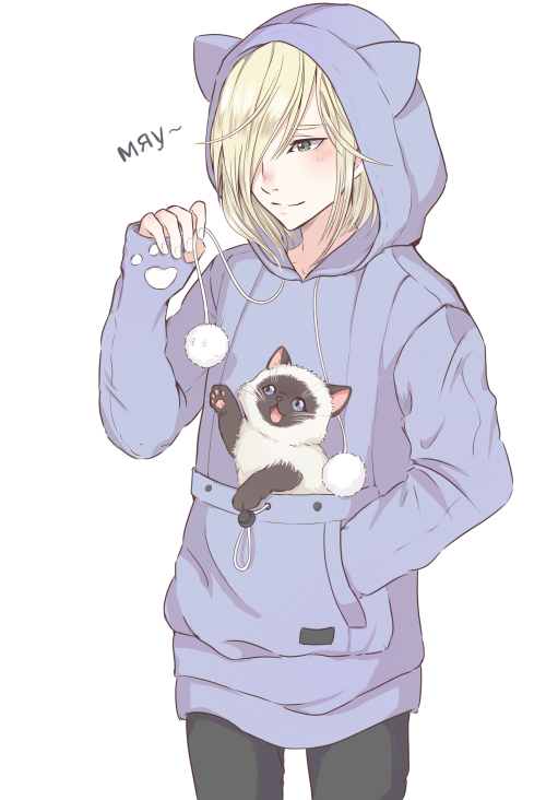 rianemone:[meows in russian]I feel like yuri would secretly own a mewgaroo hoodie.