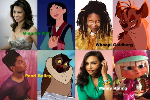 marrymejasonsegel: Women of color and the Disney characters they have played. When ppl talk about ho