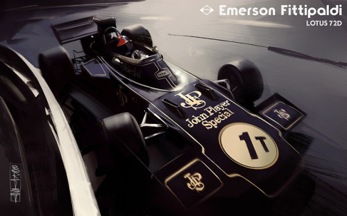 1972 | Lotus 72D | Artwork by Ivan Borisov   Great thx for exclusive stuff to Ivan!