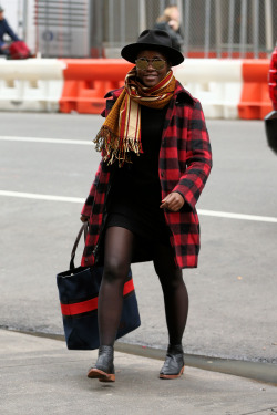 celebritiesofcolor:  Lupita Nyong'o out in NYC  