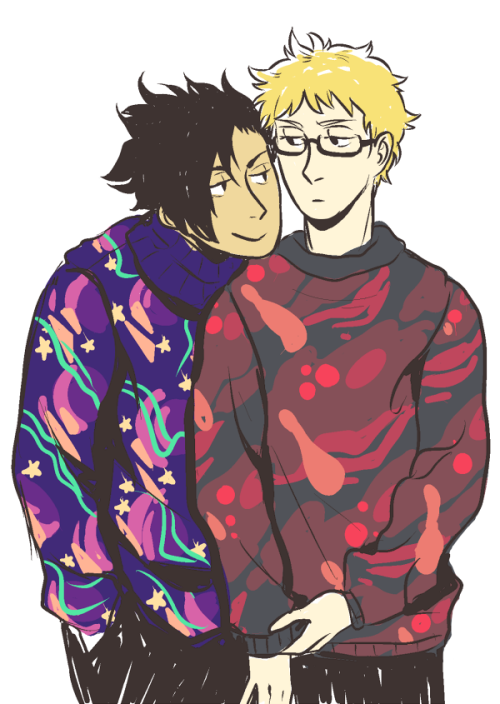 the prompt was “bowling alley carpet sweaters” and ngl those are the ugliest sweaters i’ve ever draw