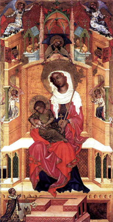 Virgin and Child Enthroned by an unknown Bohemian painter, c. 1350