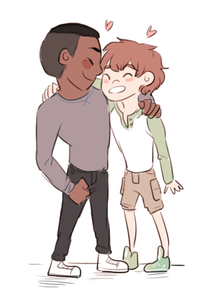 doodled two of my sims bfs because apparently i only make bfs in sims?? idekkk