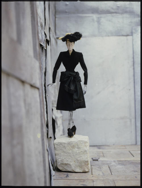 Dolls wearing Balenciaga, Madame Grès and Jean Patou" from “Paris Fashions, 1945 by David