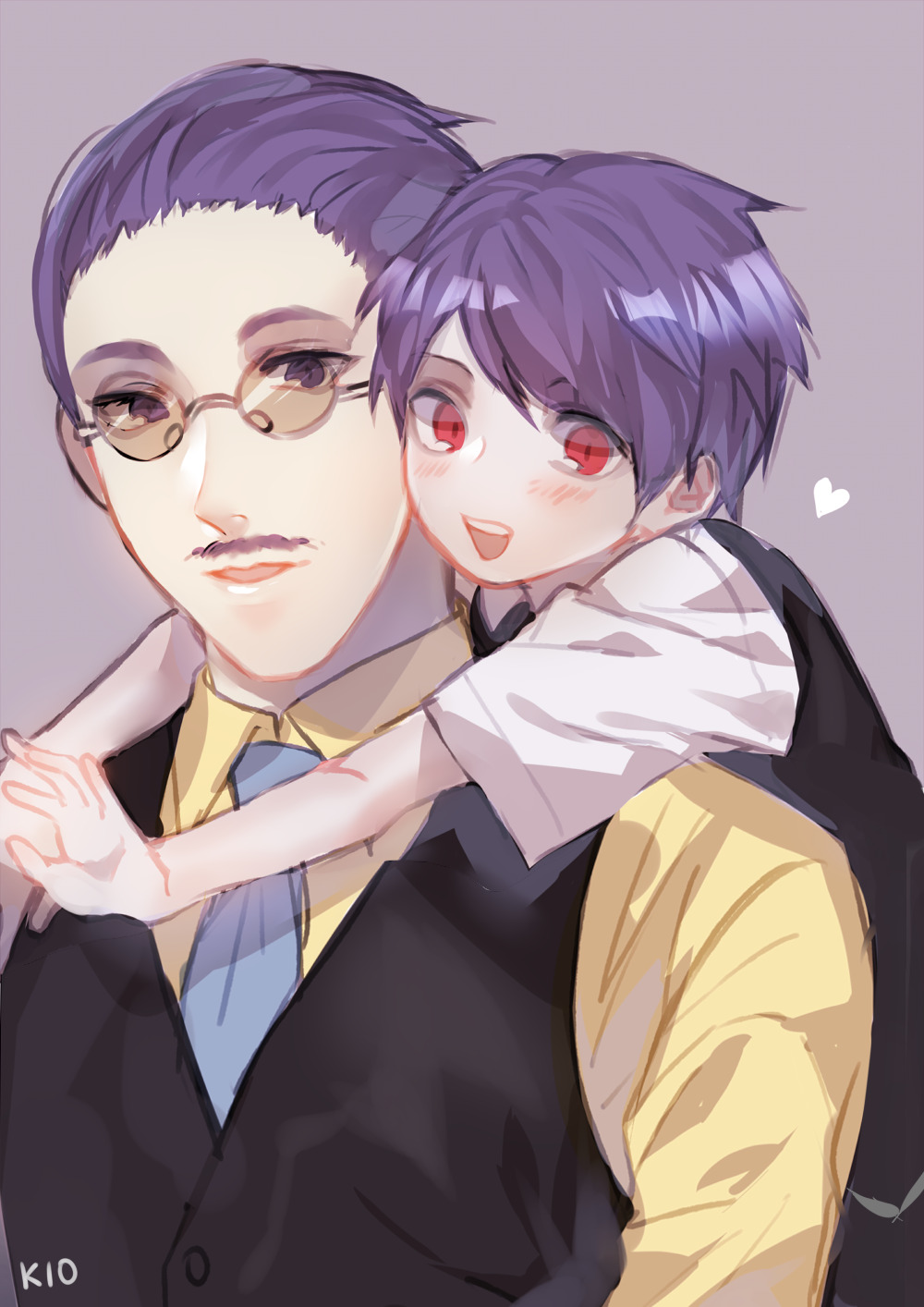 oreomine:  papa and smol tsukiyama 