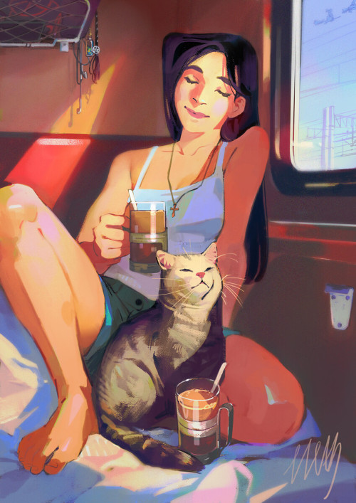 thecollectibles:    Witches on a railroad adventure by Julia Zhuravleva  