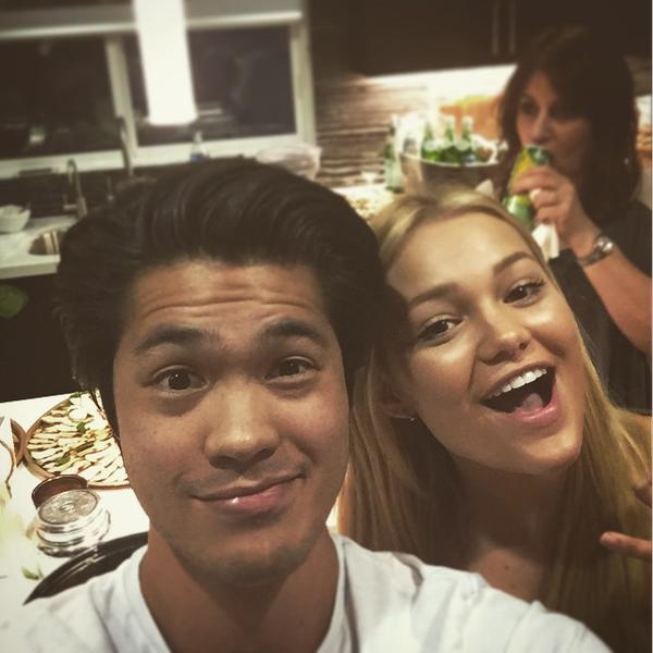 dailyoliviaholt:  justjaredjr: It’s @rossbutler &amp; @olivia_holt at the