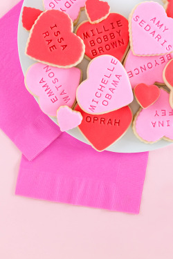 sweetoothgirl:  Influential Women Galentine’s Day Cookies