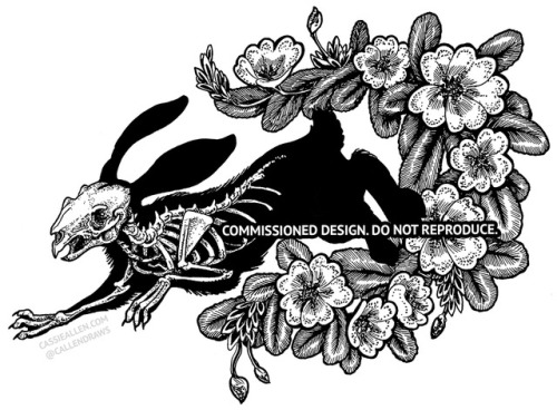 Primroses and the Black Rabbit of Inlé tattoo commission Want me to design your next tattoo? DM me o