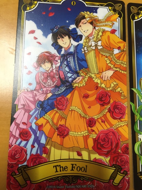 inkstained-unicorn:I have no idea how/if I can add more photos in mobile. But yay Nozaki tarot~