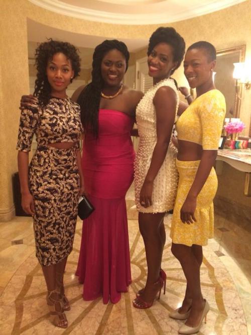 accras:   Teyonah Parris & her Juilliard classmates! “What a blessing and an honor to be standing next to these beautiful ladies!! All of which I went to #Juilliard with and look at us standing here at the #BlackWomeninHollywood #Essence event!!