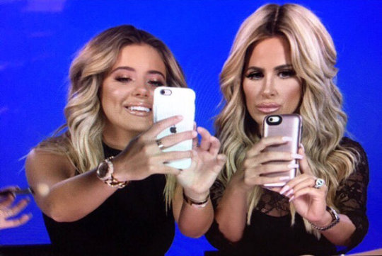 barbiesandbimbos: Like  Mother, Like Daughter - The Barbie Bimbo Journey Part 1.    What a healthy, beautiful relationship between Kim Zolciak & Brielle. Mothers and Daughters that get plastic surgery together, go to parties together and become