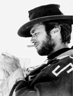 clinteastwoodfan:  Clint Eastwood on the set of For A Few Dollars More, 1965. 