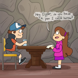 humming-fly:  Every time Dipper reaches into