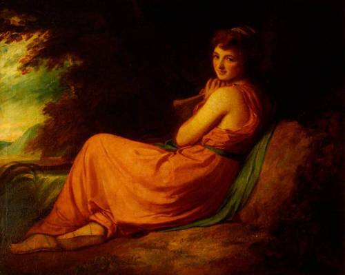 Emma Hart (c.1765–1815), Lady Hamilton, as Calypso, 1792, George Romney