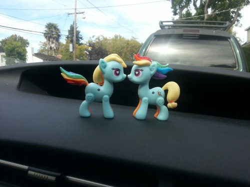 Appledash shipped with Appledash. I’m too easily amused.   They’re pony pop toys to design your own pony! Found them at Target and ToysRUs.