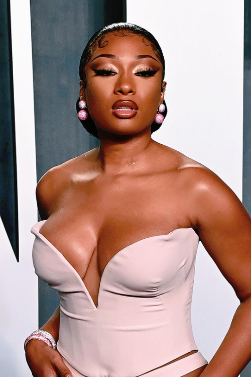 tinasnowz: MEGAN THEE STALLION attends the Vanity Fair Oscar Party in Beverly Hills, California (Mar