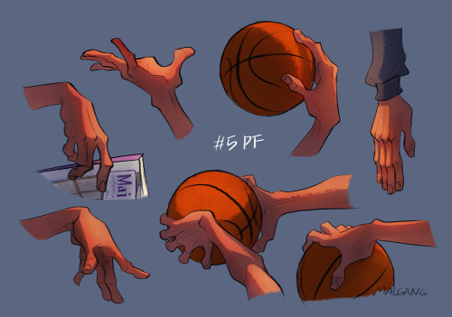 malgang: Hand shape study of kiseki no sedai! These are my personal images of them—- Midorima: