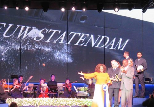 Oprah Winfrey battezza Nieuw Statendam