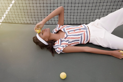 devoutfashion: Julia Otobo and Symone Challenger for “Matchball” editorial by Knut Woerner.Beautiful