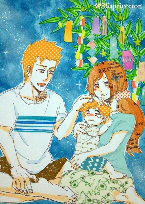86apricotton: 7/7 Tanabata kazui：Mam, Will you be the star &amp; Come back to sky? 框(キョウ)