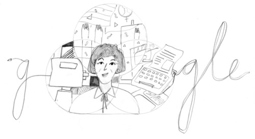 I’m very very happy to have illustrated today’s Google Doodle, celebrating the life and 