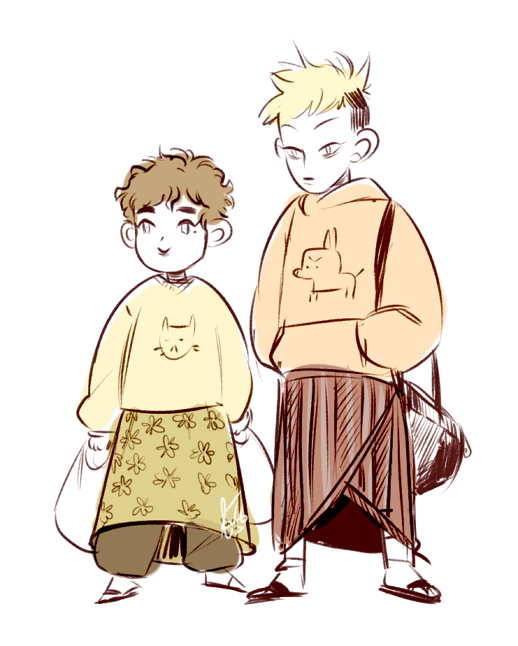 animauxing:  grandma and hobo fashion.