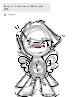 askcutieloo:  I STILL DON’T GET THEM!  Wah! Cutieloo post #10 (Repost) So ponies can actually reblog!  SQUEE! So adorbs &lt;3 Despite how much she claims otherwise. X3