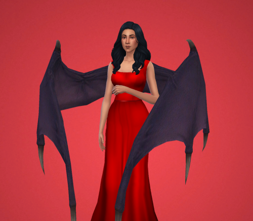 wishelsims:Kazuya Demon Wings (3 Versions) - For The Sims 4!3 versions of the same wings (spread, up
