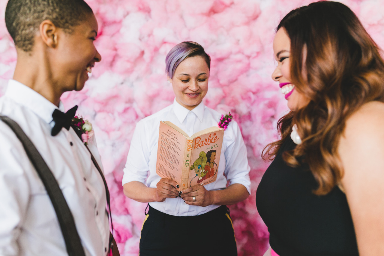 buzzfeedlgbt:  💗 Barbie and Ken Kendra 💗  Styled shoot by H&amp;H Weddings,
