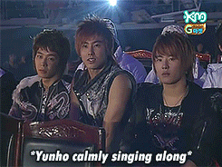  Yunho fanboying over his sunbaes       