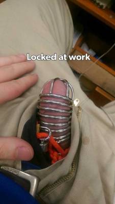 Show us your locked cock or pussy!