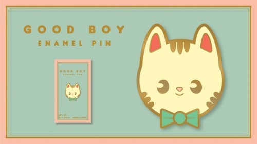 I just launched a kickstarter for a cute little pin based on my kitty :)If you pledge in the first w