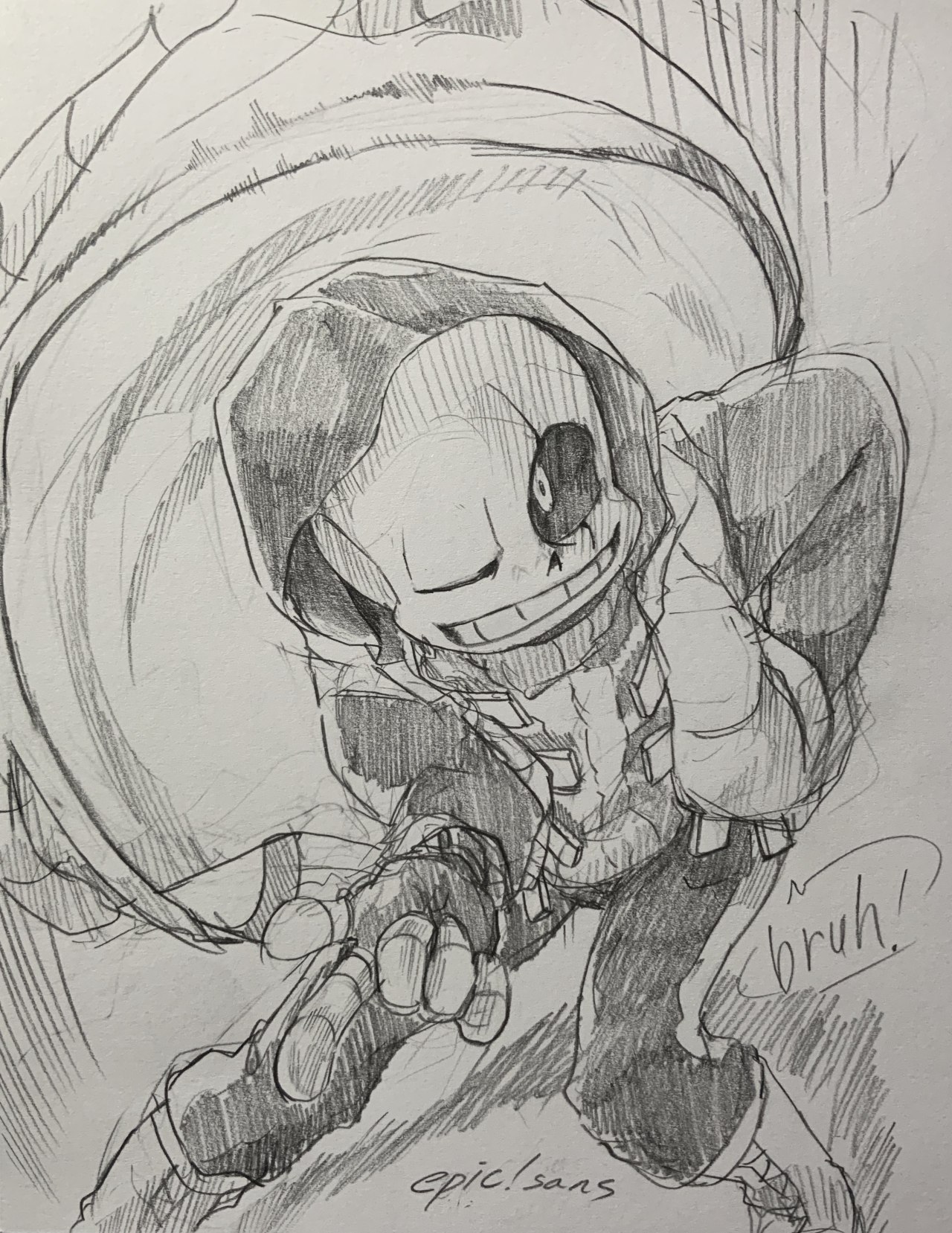 Epic!Sans in a suit fanart, art by me and Epic!Sans is by yugogeer012 : r/ Undertale