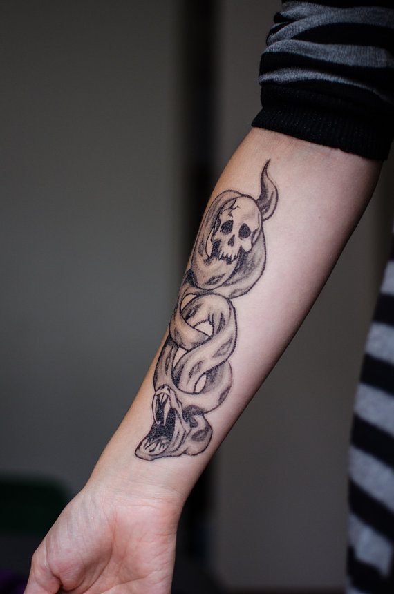 Temporary Tattoos 10pcs Death Eater Dark Mark India  Ubuy
