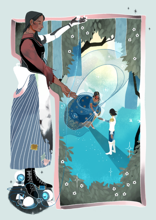 monsieurjaune: My main pieces for @storywatchzine: Torbjorn + Saint Nicholas, Symmetra + Cinderella,