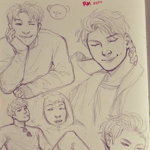 RM page! I did a page of RM earlier this year, but I dont Like how it turned out… so here’s another!