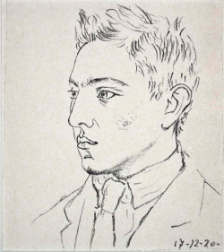 Raymond Radiguet (1920, collotype) by   Pablo