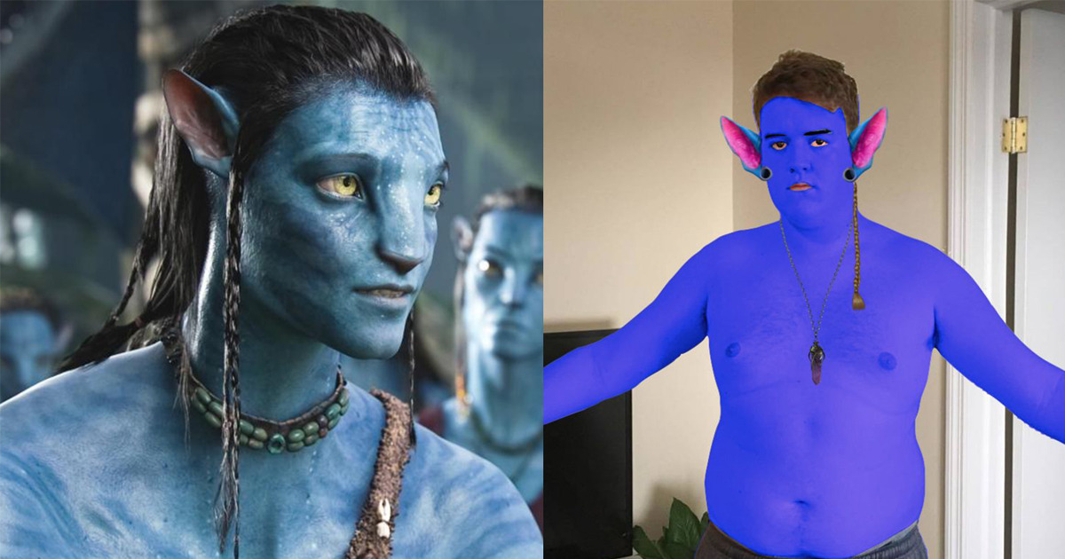 I’ve Been Dressed Like A Blue Avatar Man Since October 2009 I loved James Cameron’s 2009 blockbuster hit ‘Avatar’ so much so that I have stayed in costume since Halloween of that year.