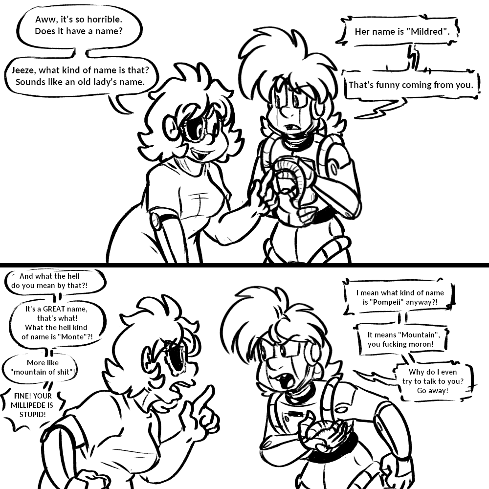 if i ever make a proper comic with these two itd be 50% monte being depressed and
