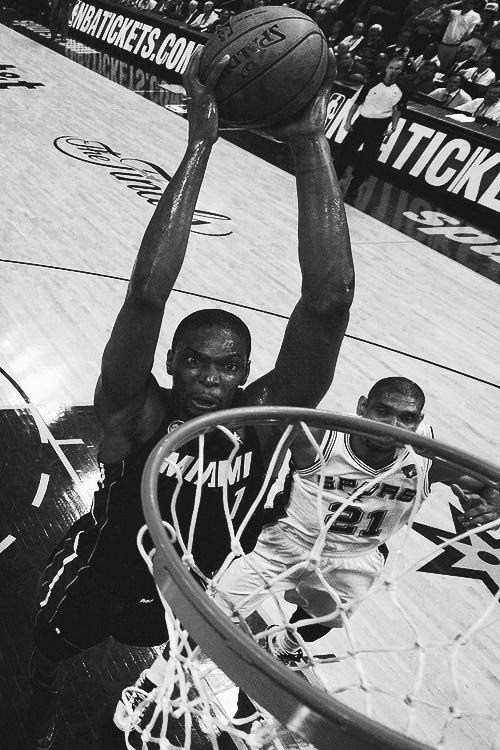 -heat:  20 points, 13 rebounds and 2 blocks 