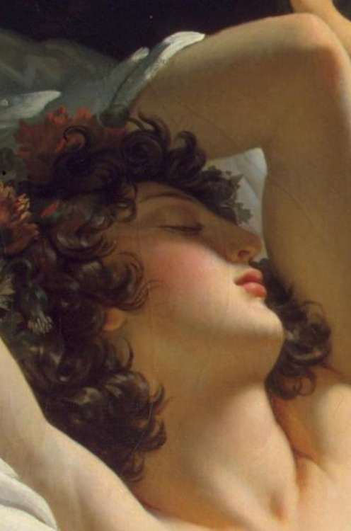 Detail, part IV; Morpheus and Iris, 1811, by Pierre-Narcisse Guérin. No Tumblr, this is not adult co