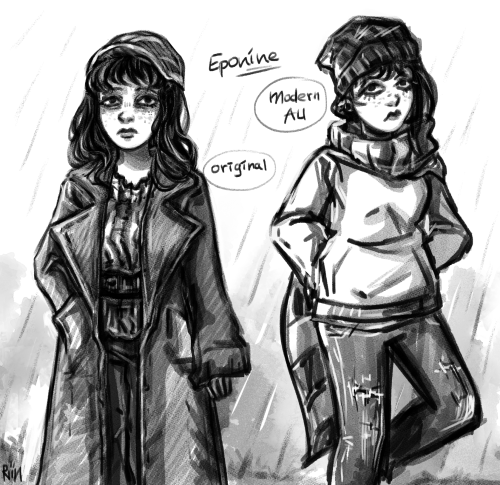 some les mis chara designs i drew a while ago, they were fun and i love the books &amp; the musi