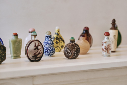 Hikari’s collection of antique snuff bottles for Vogue Living