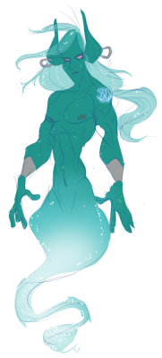 slbcreations:  Marid (Arabic: مارد‎ mārid) Marids are often described as the most powerful type of Djinn, having especially great powers. They are the most arrogant and proud as well. Like every Djinn, they have free will yet could be compelled