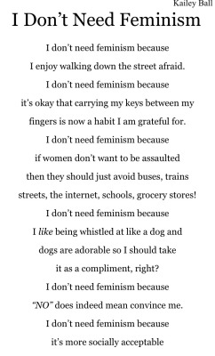 welivebysunfeelbymoon:  my feminism poem for school I am very proud of