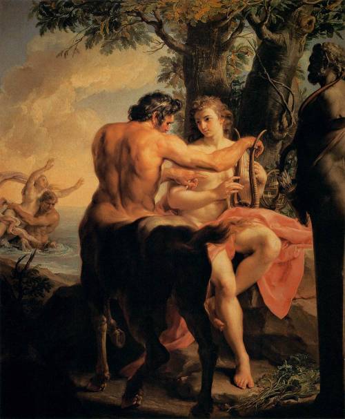 1.Pompeo BatoniAchilles and the Centaur Chiron1746, oIl on canvas, Galleria degli Uffizi, Flore