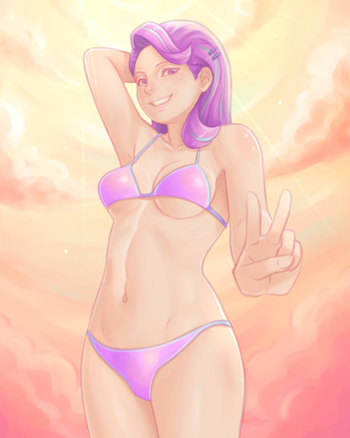 ambris-waifu-hoard: ponilove-pov:  Starlight in swimsuit. Deviant Art | Commission