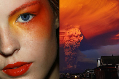 Match #403Makeup at Damir Doma Spring 2011 | Sunset over the Calbuco volcano erupting in Chile 